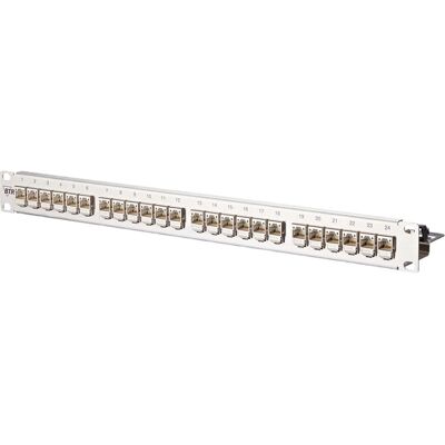 METZ CONNECT Nerezové 24-portové 10G Patch Panel - 1U METZ CONNECT Nerezové 24-portové 10G Patch Panel - 1U