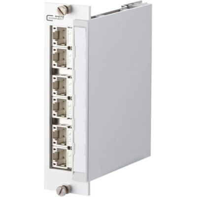 METZ CONNECT 130B11E2-E Patchpanel - 6 Ports 3U, Weiss METZ CONNECT 130B11E2-E Patchpanel - 6 Ports 3U, Weiss