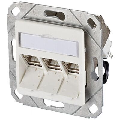 Metzconnect BTR 130B12D31102 Datensteckdose - 3 Port, Reinweiß Metzconnect BTR 130B12D31102 Datensteckdose - 3 Port, Reinweiß