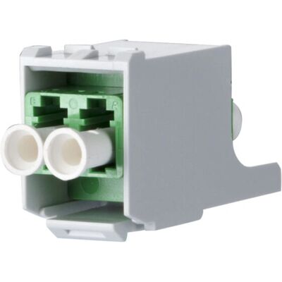METZ CONNECT 15091076-I Keystone Modul - Grün - Faser Duplex - Monomode METZ CONNECT 15091076-I Keystone Modul - Grün - Faser Duplex - Monomode