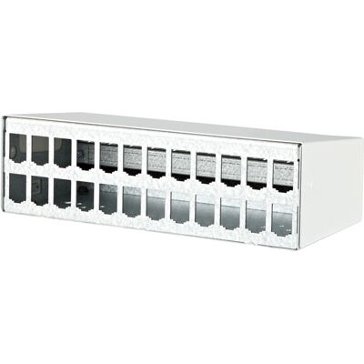 Metz Connect 130861-2402-E Wandmodulgehäuse - 24 Ports Patch Panel Metz Connect 130861-2402-E Wandmodulgehäuse - 24 Ports Patch Panel