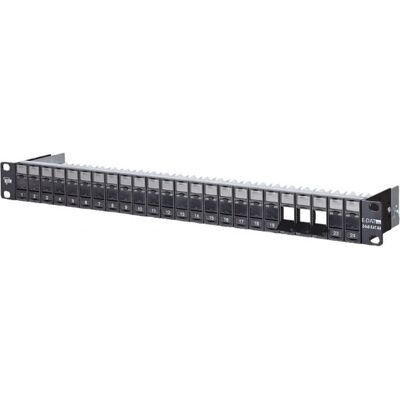 METZ CONNECT 130920-BKKE Patch Panel - 24 Ports, 1U, Shielded METZ CONNECT 130920-BKKE Patch Panel - 24 Ports, 1U, Shielded