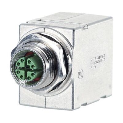 Metz Connect MWN811A415 Metal Pass-Through Panel Connector Metz Connect MWN811A415 Metal Pass-Through Panel Connector