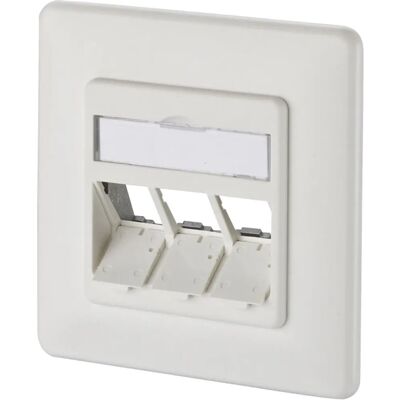 Metz Connect 130B20d31002ke Netzwerksockel Dose - 3 Anschlüsse, Zentrale Platte, Aufputz, Weiß Metz Connect 130B20d31002ke Netzwerksockel Dose - 3 Anschlüsse, Zentrale Platte, Aufputz, Weiß