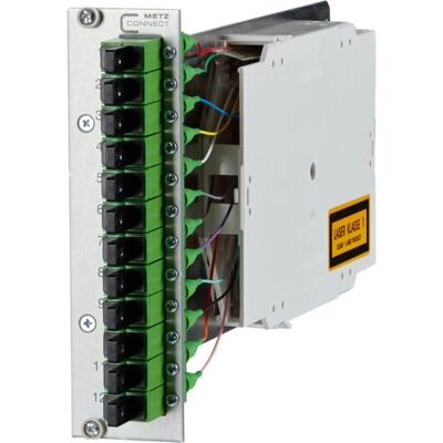 Metz Connect 1528S959121E Patch Panel - 12xE2APC, Silber Metz Connect 1528S959121E Patch Panel - 12xE2APC, Silber