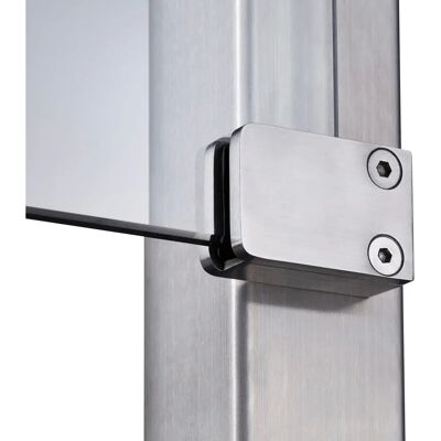 STAKET PRO Glaszaun - 3 Pfosten, 2,17 m, Satin-Finish STAKET PRO Glaszaun - 3 Pfosten, 2,17 m, Satin-Finish