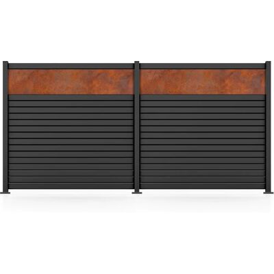 STAKET PRO Gartenzaun Rhombus Mini Cortenstahl - Gartenzaun STAKET PRO Gartenzaun Rhombus Mini Cortenstahl - Gartenzaun