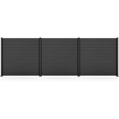 STAKET PRO - Komplettzaun Paneel 150 - Anthrazit - Zaun STAKET PRO - Komplettzaun Paneel 150 - Anthrazit - Zaun
