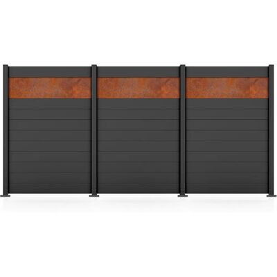STAKET PRO Gartenzaun - Komplettzaun Paneel 150 - 3 Elemente STAKET PRO Gartenzaun - Komplettzaun Paneel 150 - 3 Elemente