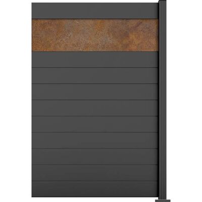 STAKET PRO Gartenzaun - Panel 150 - Cortenstahl, Aluminium, Schwarz - 180cm H STAKET PRO Gartenzaun - Panel 150 - Cortenstahl, Aluminium, Schwarz - 180cm H