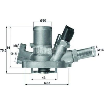 MAHLE TI 151 80 Thermostat - Motor Wasserhahn MAHLE TI 151 80 Thermostat - Motor Wasserhahn
