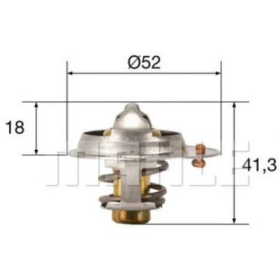 MAHLE Thermostat - 52mm, 82°C, Ohne Dichtung - Autoteil MAHLE Thermostat - 52mm, 82°C, Ohne Dichtung - Autoteil