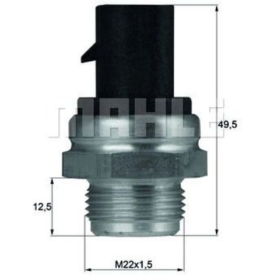 Behr mahle Interruptor de temperatura radiador Opel Astra Calibra Corsa Vectra A - Interruptor de temperatura Behr mahle Interruptor de temperatura radiador Opel Astra Calibra Corsa Vectra A - Interruptor de temperatura