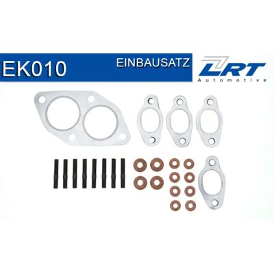 LRT EK010 Exhaust Manifold Gasket Kit for Audi 80, 100, A6, Cabriolet LRT EK010 Exhaust Manifold Gasket Kit for Audi 80, 100, A6, Cabriolet