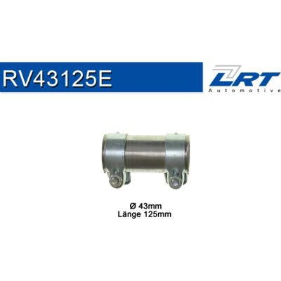Connettore tubo di scarico in acciaio inossidabile LRT RV43125E - Impianto di scarico per Opel Corsa B, Volkswagen Caddy Connettore tubo di scarico in acciaio inossidabile LRT RV43125E - Impianto di scarico per Opel Corsa B, Volkswagen Caddy