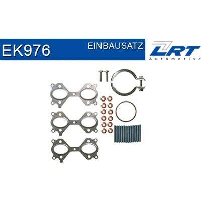 LRT EK976 Exhaust Manifold Gasket Kit for BMW 3, 5, 7, X3, X5, X6 LRT EK976 Exhaust Manifold Gasket Kit for BMW 3, 5, 7, X3, X5, X6