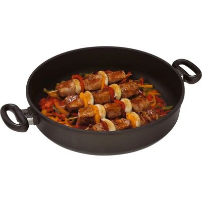 AMT 832 Casserole en aluminium moulé 32 cm Ø 8 cm - Argent - Publicité AMT 832 Casserole en aluminium moulé 32 cm Ø 8 cm - Argent - Publicité