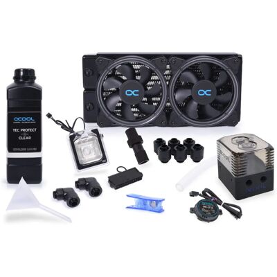 Kit de refrigeración líquida Alphacool Core Wind 240mm con RGB Kit de refrigeración líquida Alphacool Core Wind 240mm con RGB