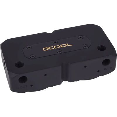 Alphacool Pump Top - Deep Black, Dual Brass, 154mm Alphacool Pump Top - Deep Black, Dual Brass, 154mm