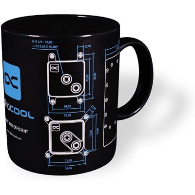 Alphacool 13731 Tasse Schwarz - Becher, 375ml, Keramik, Universal Alphacool 13731 Tasse Schwarz - Becher, 375ml, Keramik, Universal