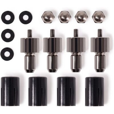 Alphacool Core Push Mounting Kit - 25mm Black - Computer Cooling System Accessory Alphacool Core Push Mounting Kit - 25mm Black - Computer Cooling System Accessory