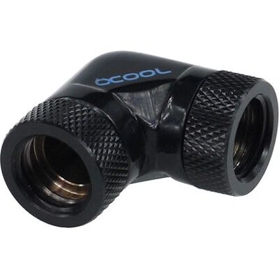 Alphacool 17039 Raccord en L 90° G1/4 Noir - Composant de Refroidissement PC Alphacool 17039 Raccord en L 90° G1/4 Noir - Composant de Refroidissement PC