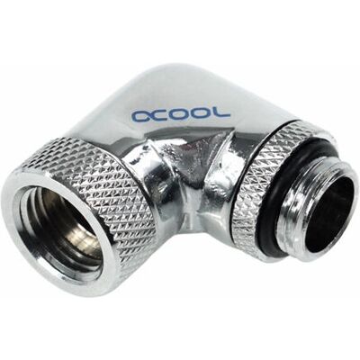 Alphacool 17056 Hochdurchfluss G1/4 Winkeladapter Chrom - Kühlsystem-Teil Alphacool 17056 Hochdurchfluss G1/4 Winkeladapter Chrom - Kühlsystem-Teil