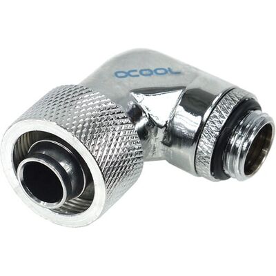 Alphacool 17080 Hochfluss 90° Chrom Anschluss - Computer-Kühlung Alphacool 17080 Hochfluss 90° Chrom Anschluss - Computer-Kühlung