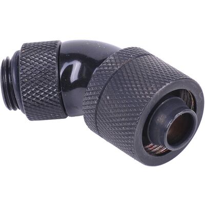 Alphacool 62374 Raccordo rotante 45° G1/4 Deep Black - Parte di raffreddamento Alphacool 62374 Raccordo rotante 45° G1/4 Deep Black - Parte di raffreddamento