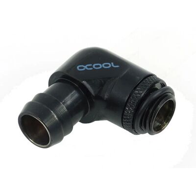 Alphacool 17139 Deep Black Hochdurchfluss 90° G1/4 Anschluss - Computer-Kühlungsteil Alphacool 17139 Deep Black Hochdurchfluss 90° G1/4 Anschluss - Computer-Kühlungsteil