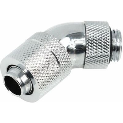 Alphacool HF 13/10 Chrom 45° Drehbarer Wasserkühlung Anschluss - Zubehör Alphacool HF 13/10 Chrom 45° Drehbarer Wasserkühlung Anschluss - Zubehör