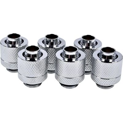 Raccord de compression Alphacool Eiszapfen 13/10mm Chrome - Pack de 6 - Publicité Raccord de compression Alphacool Eiszapfen 13/10mm Chrome - Pack de 6 - Publicité
