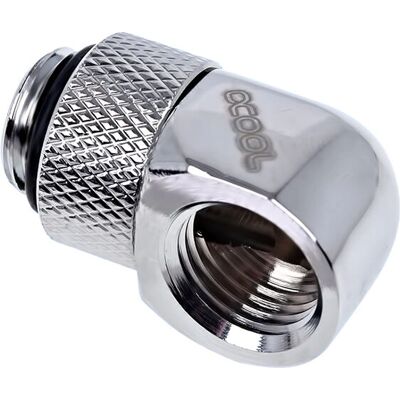 Alphacool 17249 Chrom Wasser Kühlung Anschluss - 90° Drehbar G1/4 Alphacool 17249 Chrom Wasser Kühlung Anschluss - 90° Drehbar G1/4