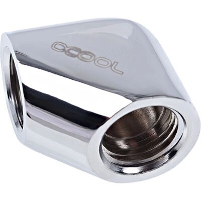 Alphacool 17259 Connecteur en L en nickel argenté à haut débit 1/4" Alphacool 17259 Connecteur en L en nickel argenté à haut débit 1/4"