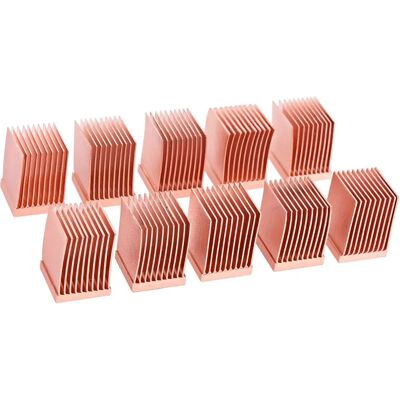 Alphacool Kupfer Heatsinks 10x10mm - 10 Stück - Kühlkörper Alphacool Kupfer Heatsinks 10x10mm - 10 Stück - Kühlkörper