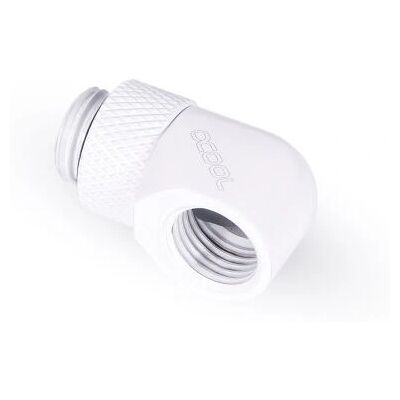 Alphacool Eiszapfen L-connector drejelig G1/4 hvid - computerkøleelement Alphacool Eiszapfen L-connector drejelig G1/4 hvid - computerkøleelement