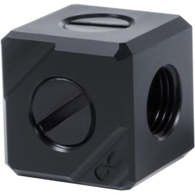 Alphacool 17556 Schwarzer 5-Wege G1/4 Anschluss - Computer Kühlungskomponente Alphacool 17556 Schwarzer 5-Wege G1/4 Anschluss - Computer Kühlungskomponente