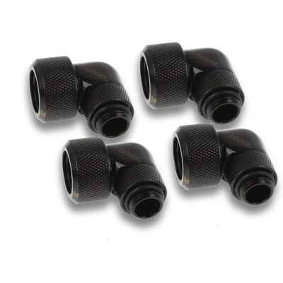 Alphacool 17609 Schwarzer 90° HardTube Anschluss - Wasserkühlung Alphacool 17609 Schwarzer 90° HardTube Anschluss - Wasserkühlung