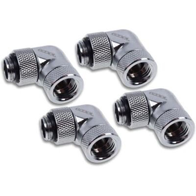 Alphacool 17617 Raccord de refroidissement liquide 90° rotatif - Chrome Alphacool 17617 Raccord de refroidissement liquide 90° rotatif - Chrome