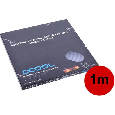 Alphacool 18530 UV Blau Transparent Wasserkühlungsschlauch - 1m Alphacool 18530 UV Blau Transparent Wasserkühlungsschlauch - 1m