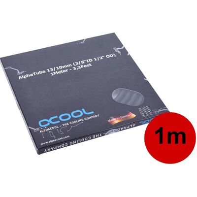 Alphacool UV Schwarz 13/10 mm Wasserkühlungsschlauch - 1m Alphacool UV Schwarz 13/10 mm Wasserkühlungsschlauch - 1m