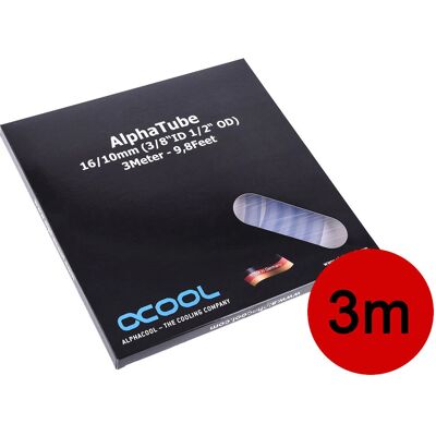 Alphacool AlphaTube HF 16/10 Klar 3m - Computer Cooling System Part Alphacool AlphaTube HF 16/10 Klar 3m - Computer Cooling System Part