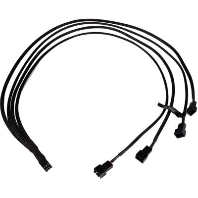Alphacool 18696 Schwarzer Y-Splitter 3-Pin 4x 3-Pin - Computer Kühlersystem Alphacool 18696 Schwarzer Y-Splitter 3-Pin 4x 3-Pin - Computer Kühlersystem