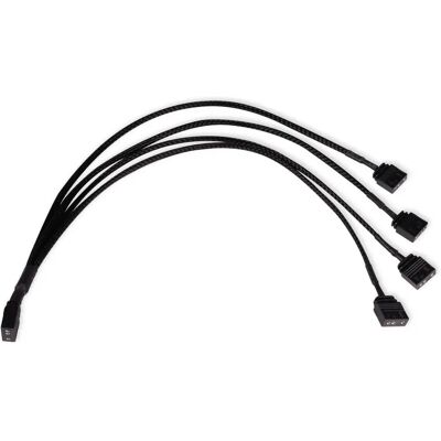 Alphacool 18711 RGB splitter kabel - Sort - Computer kølesystem del Alphacool 18711 RGB splitter kabel - Sort - Computer kølesystem del
