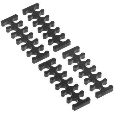Alphacool Eiskamm X12 - 3mm nero - 4 pezzi - Set gestione cavi Alphacool Eiskamm X12 - 3mm nero - 4 pezzi - Set gestione cavi