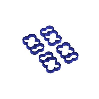Alphacool Eiskamm Alu X6 Blau Kabelklemme - 4 Stück - Kabelmanagement Alphacool Eiskamm Alu X6 Blau Kabelklemme - 4 Stück - Kabelmanagement