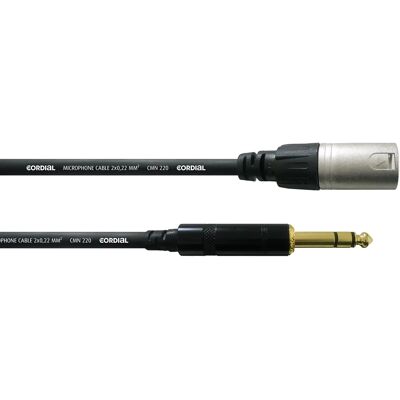 Cordial Mikrofonkabel 0,6m Svart - Adapterkabel Cordial Mikrofonkabel 0,6m Svart - Adapterkabel