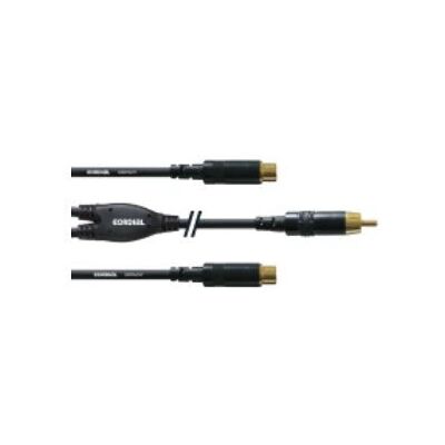 Cordial CFY 0.3 CEE Cable de audio - RCA, 0,3m, Negro Cordial CFY 0.3 CEE Cable de audio - RCA, 0,3m, Negro