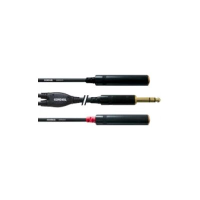 Cordial CFY 0.3 VGG Audio Cable - 2 x 6.35mm, Black Cordial CFY 0.3 VGG Audio Cable - 2 x 6.35mm, Black