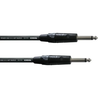 Cordial High-Quality Speaker Cable 1.50m - 2x Jack Mono Cordial High-Quality Speaker Cable 1.50m - 2x Jack Mono